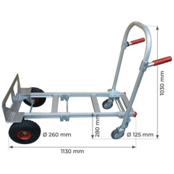 Diable / chariot de manutention 2 en 1 STC2