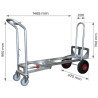 Diable / chariot de manutention 3 en 1 STC3