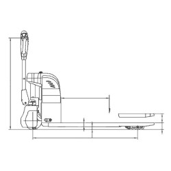 Transpalette électrique compact 1500 kg