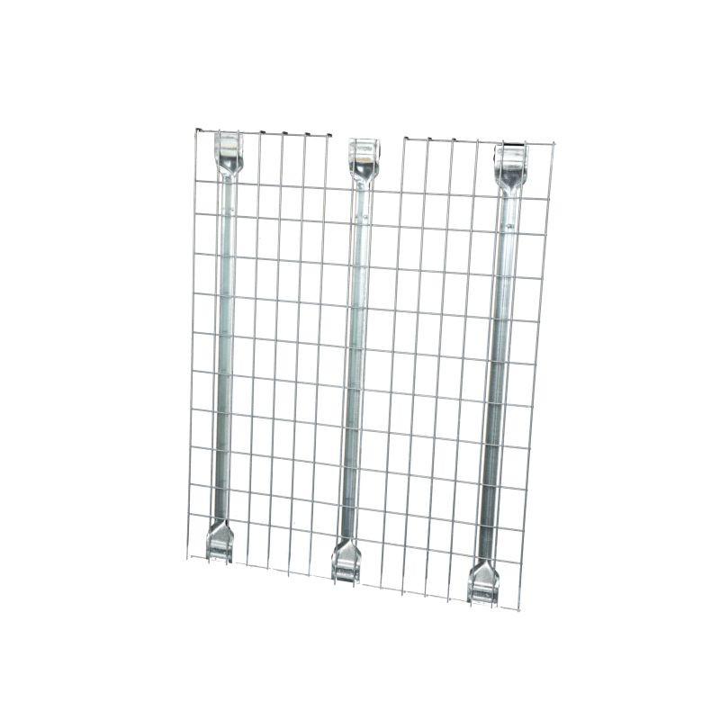 Plancher grillagé pour rayonnage 300kg - 3 renforts U + bords tombés