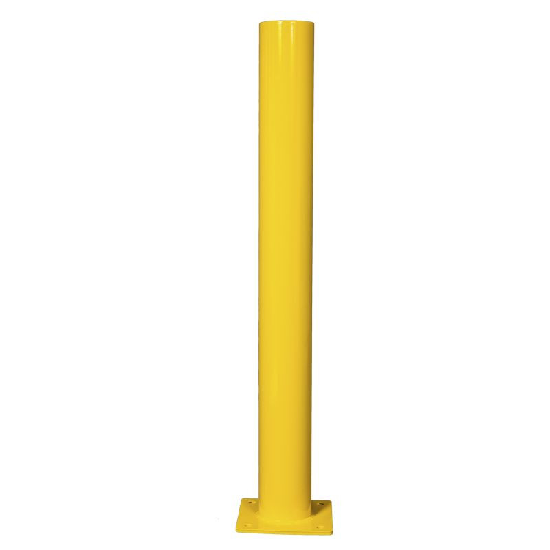 Poteau de protection d'entrepôt jaune