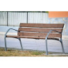 Banc en matériaux recyclés et recyclables NeoBarcino