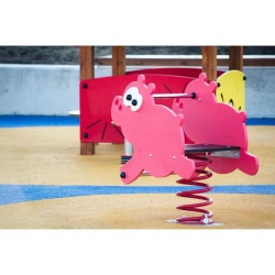 Jeu sur ressort Cochon - 1 enfant