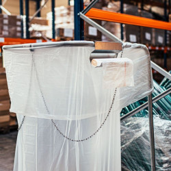 Support rouleau à fixer pour support sac 300/ 400 / 1000 L