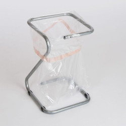 Lot de 300 sacs poubelle non perforés 60L 40MU avec lien de serrage