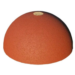 Hexdalle demi borne anti stationnement 43 cm en caoutchouc