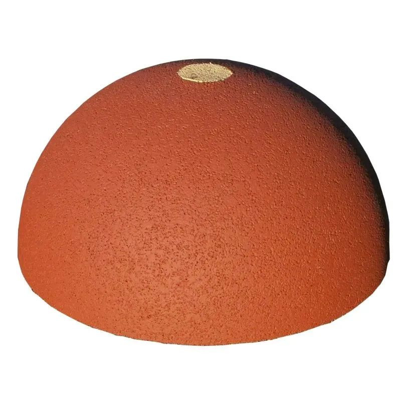 Hexdalle demi borne anti stationnement 43 cm en caoutchouc