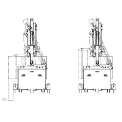 Grue d'atelier porte-à-faux motorisée rotation électrique du mât à 22