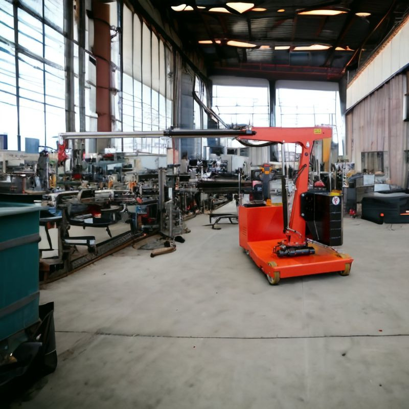 Grue d'atelier porte-à-faux motorisée rotation électrique du mât à 22