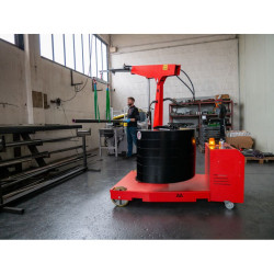 Grue d'atelier porte-à-faux motorisée rotation électrique du mât à 22