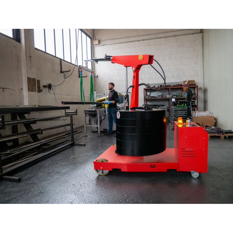 Grue d'atelier porte-à-faux motorisée rotation électrique du mât à 22