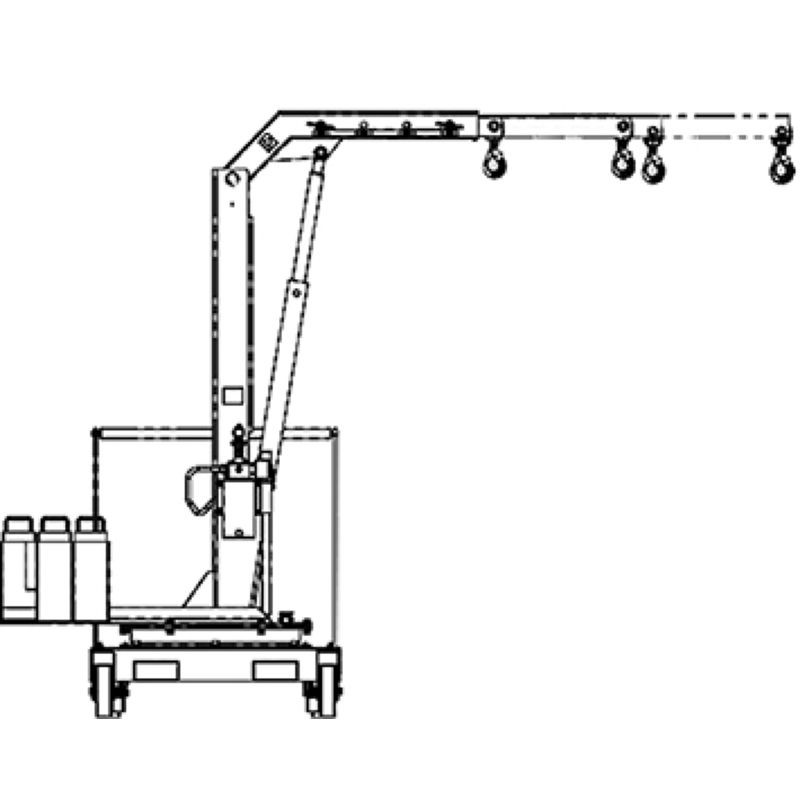 Grue rotative repliable - Stockman