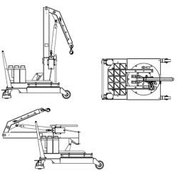Grue rotative repliable - Stockman