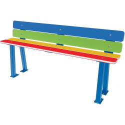 Banc Arc en ciel pour maternelle et primaire