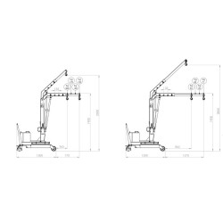 Grue d'atelier porte-à-faux à mât rotatif - Stockman