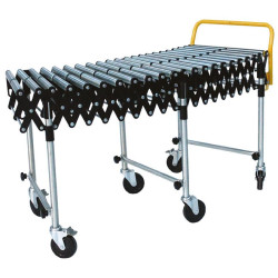 Convoyeur rouleaux en acier 100 kg par ml - Stockman