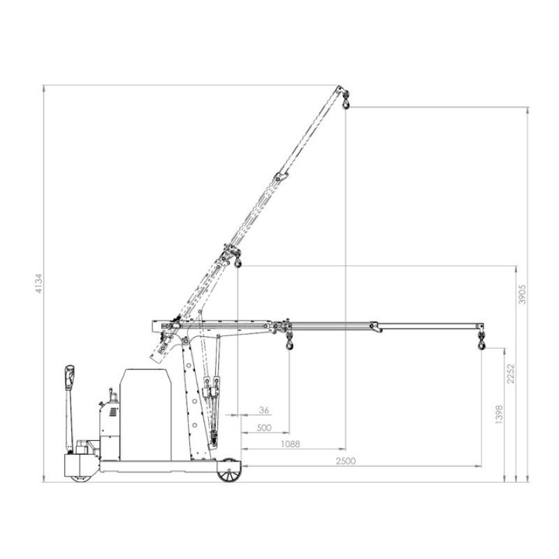Grue porte-à-faux motorisée - Stockman