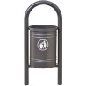 Poubelle extérieure basculante de 40L en acier
