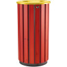 Poubelle extérieur en bois avec tête entonnoir - Zeno Bois Access