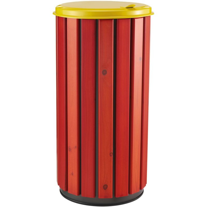 Poubelle extérieur en bois avec couvercle - Zeno Bois Protec