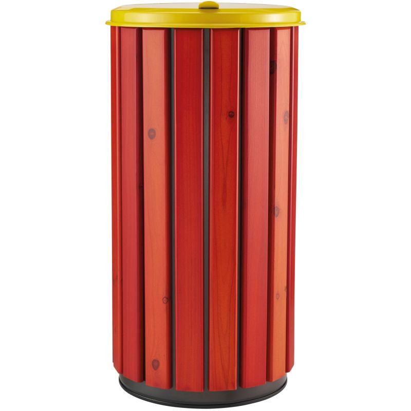 Poubelle extérieur en bois avec couvercle - Zeno Bois Protec