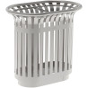 Poubelle inox 2 flux pour tri sélectif extérieur Rossignol Tulipe Ext