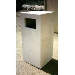 Poubelle rectangle en béton - Arthemis
