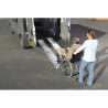 Lot de 2 rampes PMR en aluminium lisse repliable
