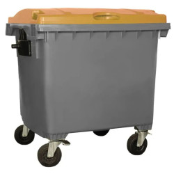 Conteneur poubelle 1100L 4 roues - Jcoplastic