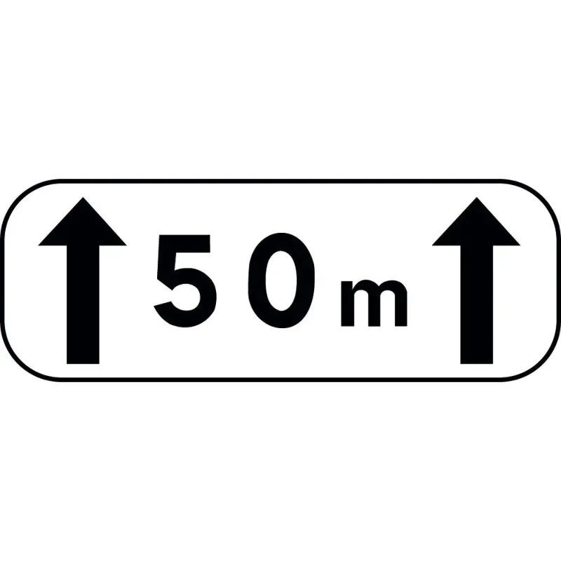 Panonceau d'étendue M2