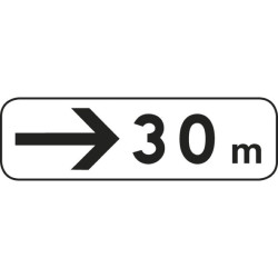 Panonceau M3b ex.3 indication de position bas gauche