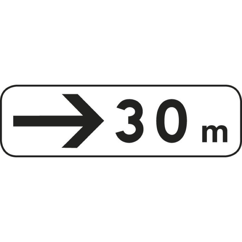 Panonceau M3b ex.3 indication de position bas gauche