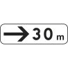 Panonceau M3b ex.3 indication de position bas gauche