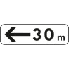 Panonceau M3b ex.4 indication de position bas droite