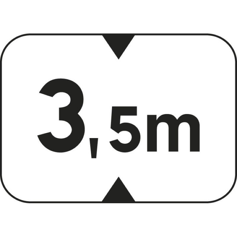Panonceau hauteur maximale de la chaussée M4v