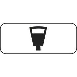 Panonceau pour stationnement avec horodateur simple M6d1
