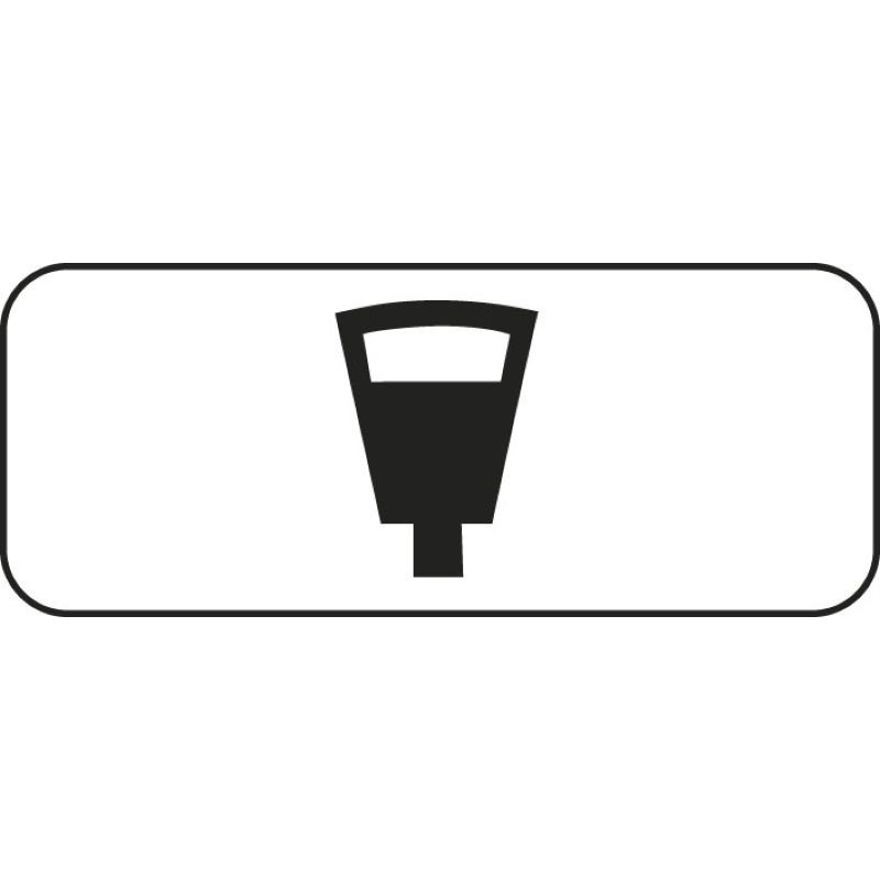 Panonceau pour stationnement avec horodateur simple M6d1