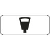 Panonceau pour stationnement avec horodateur simple M6d1