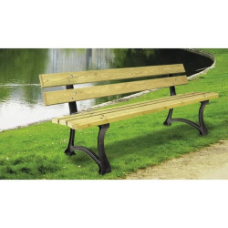 Banc extérieur en bois exotique Madrid