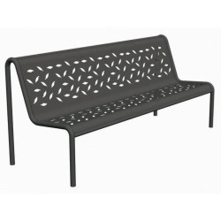 Banc Tubular Fabregas en tôle emboutie - Livré monté