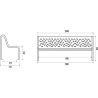 Banc Tubular Fabregas en tôle emboutie - Livré monté