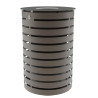 Poubelle de ville design Fabregas Portalo en acier 65 litres