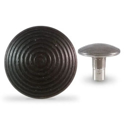Clous podotactiles noir en acier zingué vieilli - Lot de 250