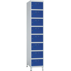 Casier vestiaire monobloc sur pieds - 8 casiers par colonne SZ