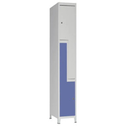 Armoire vestiaire 2 casiers en L
