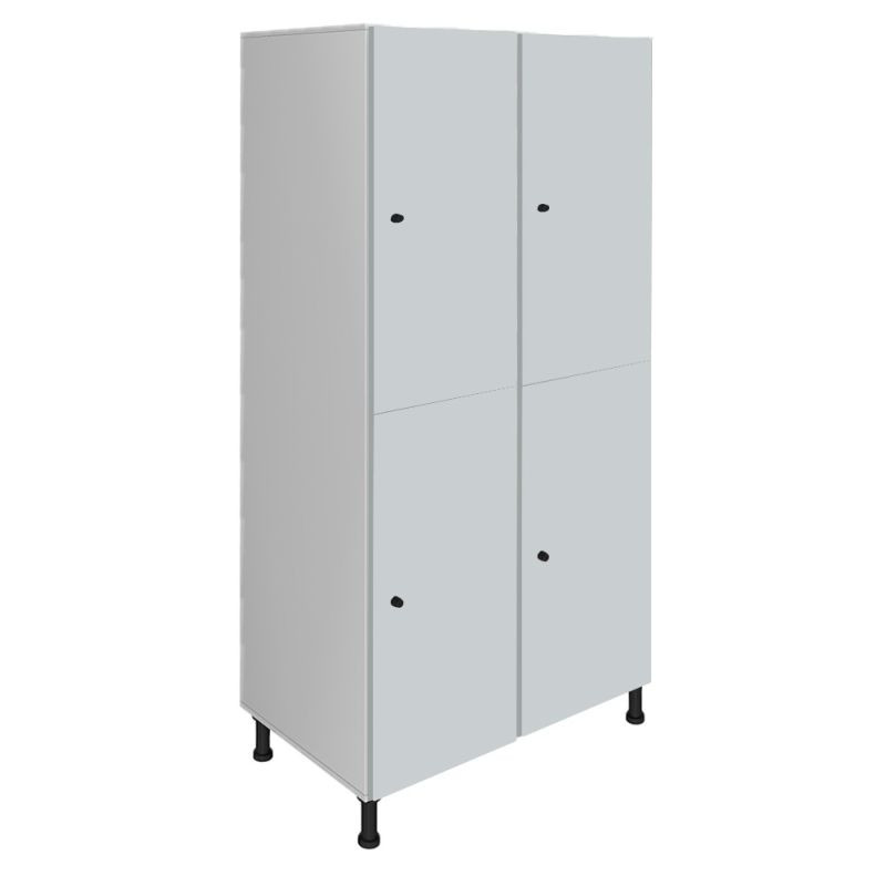 Grand casier consigne sans socle 2 casiers par colonne