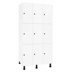 Grand casier consigne sans socle 2 casiers par colonne
