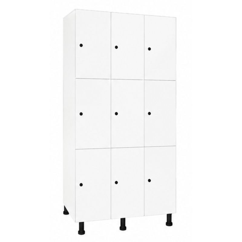 Grand casier consigne sans socle 2 casiers par colonne