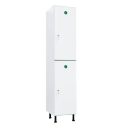 Vestiaire plastique PVC 2 cases anti bactérien PT