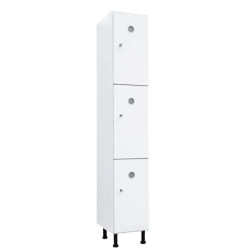 Vestiaire plastique PVC 3 cases anti bactérien PM